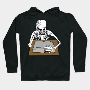 Skeleton studying anatomy Hoodie